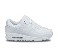 Basket Homme - Nike - Air Max 90 Leather Blanc - Textile - Lacets - Semelle Gomme 44