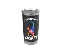 Basket Je Peux pas j'ai Basket Basket-Ball Basketteur Drôle Gobelet isotherme en acier inoxydable double paroi