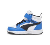 PUMA Basket mi-Haute Rebound V6 Bébé 27, White Black Racing Blue