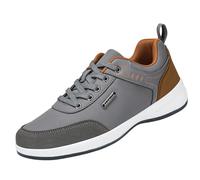Basket Mode Hommes Chaussure Sport Tennis Respirant Légères et Confortables Basquettes de Loisirs Antidérapantes Mode de Marche Fitness Running Tennis Sportwear de Randonnée Homme (Grey, 48)