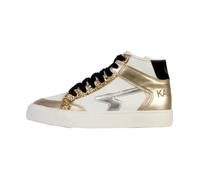 Basket Montante à Lacets Kaporal Shine - Blanc Or 38