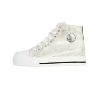 Basket Montante à Lacets Kaporal Tattoo - Blanc Argent 38