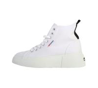 Basket Montante à Lacets Superga Bubble Mid - Blanc Noir 38
