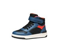 Basket Montante à Scratches Geox Junior Washiba Geobuck Lycra - Noir Bleu 27