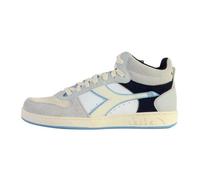 Basket Montante Cuir Diadora Magic Demi Twin - Gris Ciel - Blanc 43