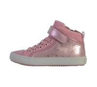 Basket Montante Cuir Enfant Geox J Kalispera - Rose - Scratch - Confort Exceptionnel 36