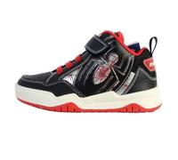Basket Montante Cuir Enfant Geox Perth - Noir/Rouge - Scratch - Confort Exceptionnel 34