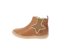 Basket Montante Cuir Kickers Kick Popstar - Camel Etoiles 24