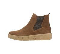 Basket Montante Cuir Remonte Sheepsuede - Marron Combi - REMONTE - Zip - Plat - Femme 37