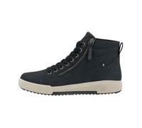 Basket Montante Cuir Rieker Revolution Columbo - Bleu - Femme - Lacets - Confort exceptionnel 39