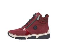 Basket Montante Cuir Rieker - Rouge 40