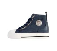 Basket Montante Kaporal Tattoo - Bleu Irise - Femme - Cuir - Lacets 40