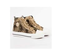 Basket montante - KAPORAL - Tattoo - Kaki - Semelle plateforme - Style militaire 36