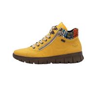 Basket montante - RIEKER - Odeon - Cuir - Jaune - Lacets & zip 39
