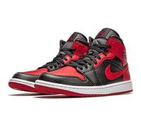 Basket Nike Air Jordan 1 Mid Banned Homme - Rouge/Noir - Cuir 44