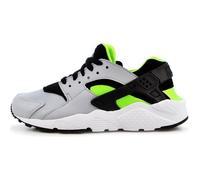 Basket Nike HUARACHE RUN Junior - Gris/Noir/Vert/Blanc - Réf. 654275-015 38