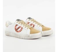 Basket NO NAME Femme Strike side Blanc cuir 36