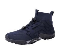 Basket Noir Homme - Sneakers Homme Cuir - Chaussures De Randonnée pour Hommes Antidérapantes pour La Randonnée Le Travail Le Sport La Natation La Marche dans l'eau Et Le Suivi De Rivières Hors Route