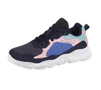 Basket Orthopédique Femme Chaussure Marche Femme Women'S Sports Shoes Mesh Fly Woven Spring Summer Autumn New Comfortable Breathable Lightweight Running Baskets Chaussures de Sports (Blue,40)