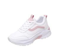 Basket Orthopedique Femme Confortable Basquette Chaussures de Sport Automne-Hiver pour Femmes Chaussures de Course Confortables Et Décontractées Baskets Sports Outdoor Légère Minceur (Pink,36)