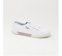 Basket PEPE JEANS BRADY W BASIC BLANC CS - Enfant - Lacets - Canvas - Plat 37