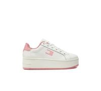 Basket plateforme cuir - Tommy Jeans - Femme - Blanc - Lacets - Plat 39