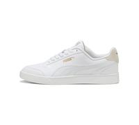 PUMA Unisex Shuffle Baskets, Puma White Puma White Puma Team Gold, 38.5 EU