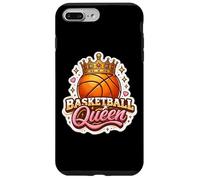Basket Queen Girl Player Lover Woman Coach Fan Hoops Mom Coque pour iPhone 7 Plus/8 Plus