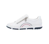 Basket - RIEKER - Dollaro - Cuir - Blanc - Confort exceptionnel 36