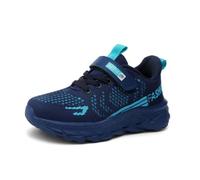 Basket Running Garcon - Chaussures GarçOn éTé Baskets à Lacets en Tendance pour Chaussures De Course DéContractéEs Et Confortables Aux Couleurs Assorties (Dark Blue 295 Little Child)