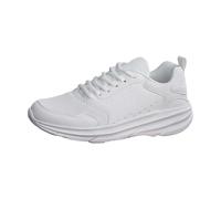 Basket sans Lacet Femme Legere Chaussures Running Fashion Spring and Summer Men Sports Shoes Flat Bottom Lightweight Mesh Breathable Comfortable Solid Sport Sneakers Fitness Jogging (White,39)