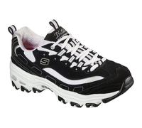 Basket - SKECHERS - D'Lites Biggest Fan - Noir et blanc - Cuir nubuck - Semelle à mémoire de forme 40