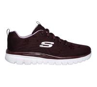 Basket SKECHERS Femme GRACEFUL GET-CONNE BURDEOS - Textile - Rouge - Lacets 38