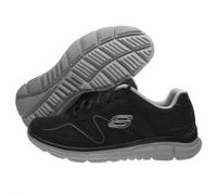 Basket - SKECHERS - Satisfaction Flash Point - Noir - Homme - Lacets - Synthétique 47,5
