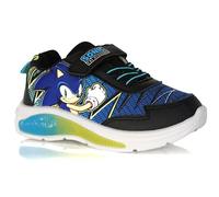 Basket Sonic Noire et Bleue avec Semelle Lumineuse, conçue pour Les Enfants Fans du hérisson Le Plus Rapide 25 au 33 (Système Taille Chaussures EU, Enfant de Moins de 5 Ans, Numérique, Moyen, 26)
