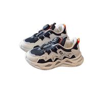 Basket Sport Enfant Garcon, Nouvelles Chaussures de Sport pour Filles avec Boutons rotatifs pour garçons avec Gros et Petits Boutons pour Chaussures de Course pour Enfants