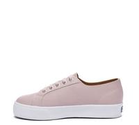 Basket Superga 2730-NAPPALEAU - SUPERGA - Femme - Cuir - Rose - Lacets - Plat 36
