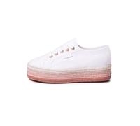 Basket Superga 2790-COTCOLOROPEW - SUPERGA - Blanc - Femme - Lacets - Textile - Compensé 41
