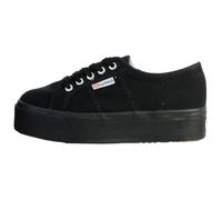 Basket - SUPERGA - Linea UP And Down - Femme - Noir - Lacets - Canvas 38