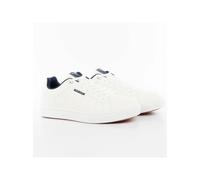 Teddy Smith - Chaussures Retro Tennis Homme - Blanc - Taille 44 - Chaussures Basses Cuir ou Simili