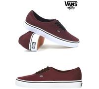 Basket Vans Authentic Low Toile - ZZZOOLIGHT - 0QER5U8 - Mixte - Textile - Lacets - Adulte - Rouge - Bordeaux 36