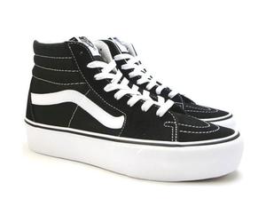 Basket Vans SK8-HI PLATFORM 2 - ZZZOOLIGHT - Mixte - Textile - Noir - Adulte - Lacets - Plateau 40