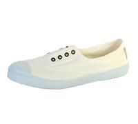 Victoria Baskets 1915 Toile Teintée Drec & Élastique Central & Bout Renforcé 106623 pour Femme Blanco 36