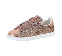 Victoria Baskets Tenis Paillettes & Pièces Métallisées & Lacets Assortis 112558 pour Femme Rosa 37