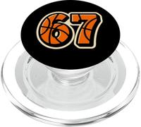 Basketball 67 Six Seven Funny Gen Alpha Slang PopSockets PopGrip pour MagSafe