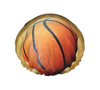 Basketball Arena Bonnet de douche multi-scène et multi-usages double couche imperméable pour adultes, enfants, hommes et femmes.