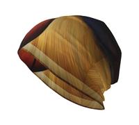 Basketball Arena Bonnet tricoté élastique sans bord chaud Convient pour la maison, le ski ou les voyages Noir