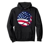 Basketball Boy Kids Patriotic USA American Flag 4th of July Sweat à Capuche