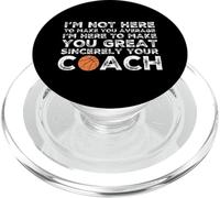 Basketball Coach Professionnel Entraîneur Basket PopSockets PopGrip pour MagSafe