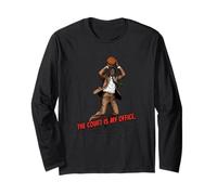 Basketball Court is My Office - Business Fadeaway JUMPSHOT Manche Longue